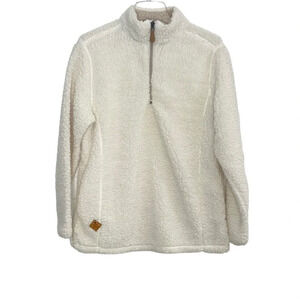 Simply Southern Womens Size‎ Small 1/4 Zip Sherpa Fleece Pullover Sweater Jacket